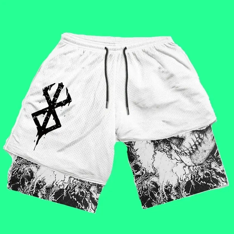 Y2K Anime Gym Shorts - Men’s