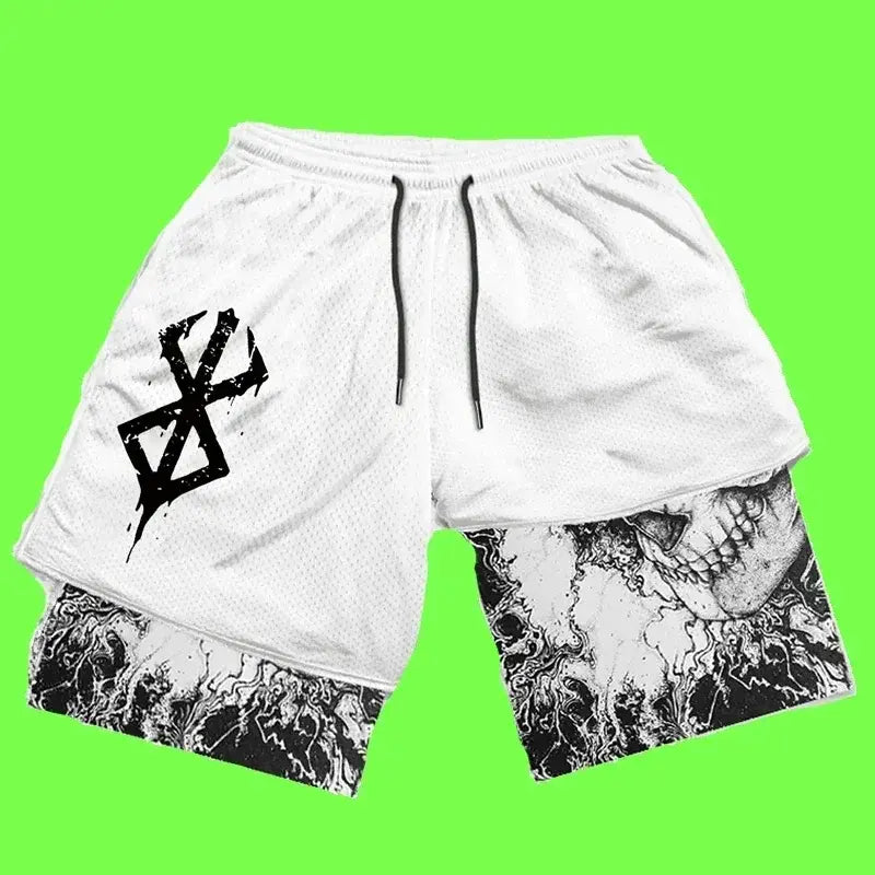 Y2K Anime Gym Shorts - Men’s