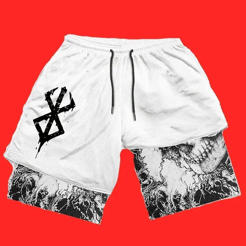 Y2K Anime Gym Shorts - Men’s