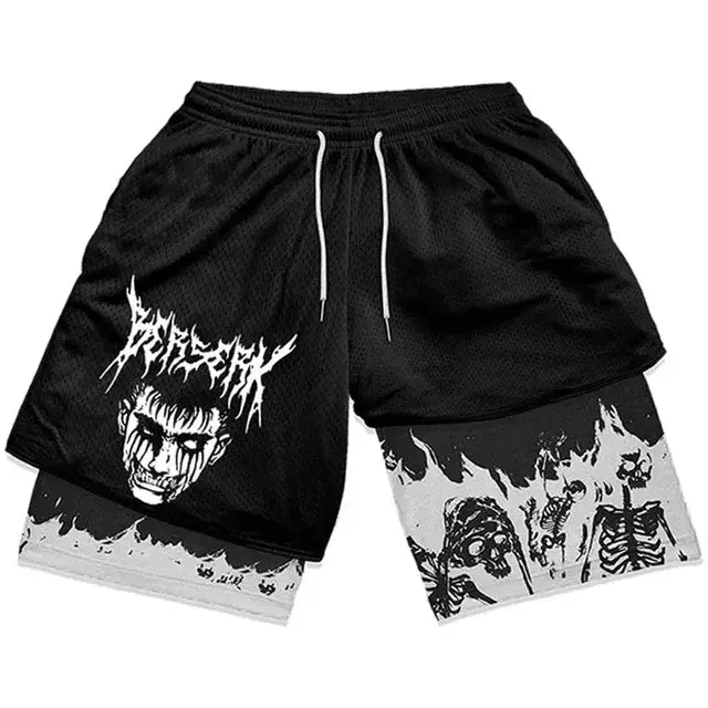 Y2K Anime Gym Shorts - Men’s