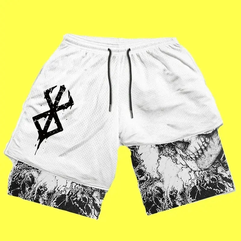 Y2K Anime Gym Shorts - Men’s